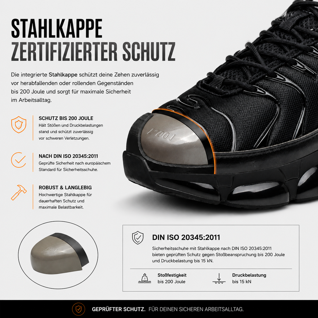 Sicherheitsschuhe mit Stahlkappe